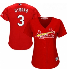 Womens Majestic St Louis Cardinals 3 Jedd Gyorko Authentic Red Alternate Cool Base MLB Jersey Womens Majestic St Louis Cardinals 3 Jedd Gyorko Authentic Red Alternate Cool Base MLB Jersey