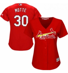 Womens Majestic St Louis Cardinals 30 Jason Motte Authentic Red Alternate Cool Base MLB Jersey Womens Majestic St Louis Cardinals 30 Jason Motte Authentic Red Alternate Cool Base MLB Jersey