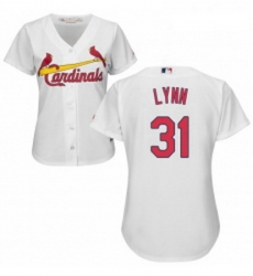 Womens Majestic St Louis Cardinals 31 Lance Lynn Authentic White Home Cool Base MLB Jersey Womens Majestic St Louis Cardinals 31 Lance Lynn Authentic White Home Cool Base MLB Jersey