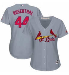 Womens Majestic St Louis Cardinals 44 Trevor Rosenthal Authentic Grey Road Cool Base MLB Jersey Womens Majestic St Louis Cardinals 44 Trevor Rosenthal Authentic Grey Road Cool Base MLB Jersey