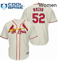 Womens Majestic St Louis Cardinals 52 Michael Wacha Replica Cream Alternate MLB Jersey Womens Majestic St Louis Cardinals 52 Michael Wacha Replica Cream Alternate MLB Jersey