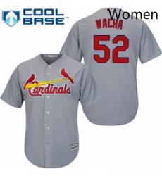 Womens Majestic St Louis Cardinals 52 Michael Wacha Replica Grey Road MLB Jersey Womens Majestic St Louis Cardinals 52 Michael Wacha Replica Grey Road MLB Jersey