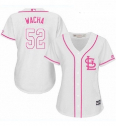 Womens Majestic St Louis Cardinals 52 Michael Wacha Replica White Fashion MLB Jersey Womens Majestic St Louis Cardinals 52 Michael Wacha Replica White Fashion MLB Jersey