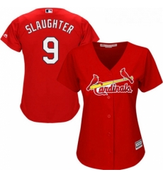 Womens Majestic St Louis Cardinals 9 Enos Slaughter Authentic Red Alternate Cool Base MLB Jersey Womens Majestic St Louis Cardinals 9 Enos Slaughter Authentic Red Alternate Cool Base MLB Jersey