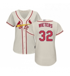 Womens St Louis Cardinals 32 Matt Wieters Replica Cream Alternate Cool Base Baseball Jersey Womens St Louis Cardinals 32 Matt Wieters Replica Cream Alternate Cool Base Baseball Jersey
