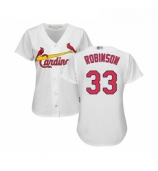 Womens St Louis Cardinals 33 Drew Robinson Replica White Home Cool Base Baseball Jersey Womens St Louis Cardinals 33 Drew Robinson Replica White Home Cool Base Baseball Jersey