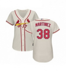 Womens St Louis Cardinals 38 Jose Martinez Replica Cream Alternate Cool Base Baseball Jersey Womens St Louis Cardinals 38 Jose Martinez Replica Cream Alternate Cool Base Baseball Jersey