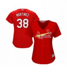 Womens St Louis Cardinals 38 Jose Martinez Replica Red Alternate Cool Base Baseball Jersey Womens St Louis Cardinals 38 Jose Martinez Replica Red Alternate Cool Base Baseball Jersey
