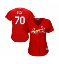 Womens St Louis Cardinals 70 Chris Beck Replica Red Alternate Cool Base Baseball Jersey Womens St Louis Cardinals 70 Chris Beck Replica Red Alternate Cool Base Baseball Jersey