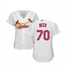 Womens St Louis Cardinals 70 Chris Beck Replica White Home Cool Base Baseball Jersey Womens St Louis Cardinals 70 Chris Beck Replica White Home Cool Base Baseball Jersey