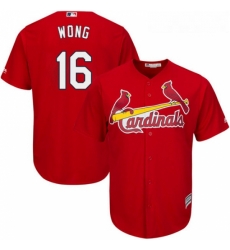 Youth Majestic St Louis Cardinals 16 Kolten Wong Replica Red Alternate Cool Base MLB Jersey Youth Majestic St Louis Cardinals 16 Kolten Wong Replica Red Alternate Cool Base MLB Jersey