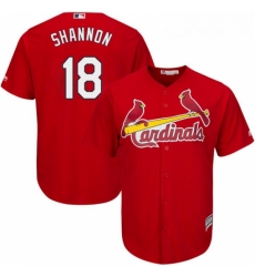 Youth Majestic St Louis Cardinals 18 Mike Shannon Replica Red Alternate Cool Base MLB Jersey Youth Majestic St Louis Cardinals 18 Mike Shannon Replica Red Alternate Cool Base MLB Jersey