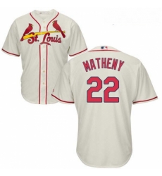 Youth Majestic St Louis Cardinals 22 Mike Matheny Authentic Cream Alternate Cool Base MLB Jersey Youth Majestic St Louis Cardinals 22 Mike Matheny Authentic Cream Alternate Cool Base MLB Jersey