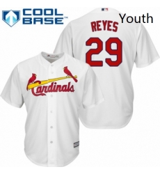 Youth Majestic St Louis Cardinals 29 lex Reyes Authentic White Home Cool Base MLB Jersey Youth Majestic St Louis Cardinals 29 lex Reyes Authentic White Home Cool Base MLB Jersey