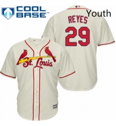 Youth Majestic St Louis Cardinals 29 lex Reyes Replica Cream Alternate Cool Base MLB Jersey Youth Majestic St Louis Cardinals 29 lex Reyes Replica Cream Alternate Cool Base MLB Jersey