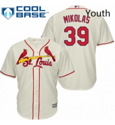 Youth Majestic St Louis Cardinals 39 Miles Mikolas Authentic Cream Alternate Cool Base MLB Jersey Youth Majestic St Louis Cardinals 39 Miles Mikolas Authentic Cream Alternate Cool Base MLB Jersey
