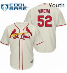 Youth Majestic St Louis Cardinals 52 Michael Wacha Replica Cream Alternate Cool Base MLB Jersey Youth Majestic St Louis Cardinals 52 Michael Wacha Replica Cream Alternate Cool Base MLB Jersey