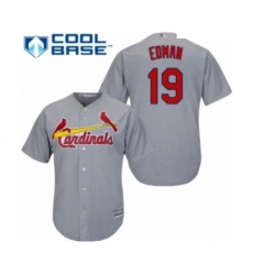 Youth St. Louis Cardinals #19 Tommy Edman Authentic Grey Road Cool Base Baseball Player Jersey Youth St. Louis Cardinals #19 Tommy Edman Authentic Grey Road Cool Base Baseball Player Jersey