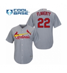 Youth St. Louis Cardinals #22 Jack Flaherty Authentic Grey Road Cool Base Baseball Player Jersey