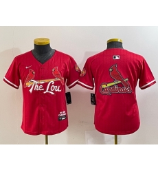 Youth St Louis Cardinals Team Big Logo Red 2024 City Connect Limited Stitched Baseball Jersey 2 Youth St Louis Cardinals Team Big Logo Red 2024 City Connect Limited Stitched Baseball Jersey 2