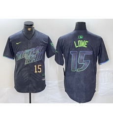 Men Tampa Bay Rays 15 Josh Lowe Charcoal 2024 City Connect Limited Stitched jerseys 3 Men Tampa Bay Rays 15 Josh Lowe Charcoal 2024 City Connect Limited Stitched jerseys 3