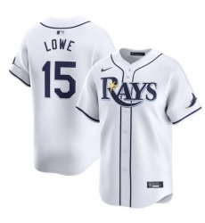 Men Tampa Bay Rays 15 Josh Lowe White Home Limited Stitched Baseball Jersey Men Tampa Bay Rays 15 Josh Lowe White Home Limited Stitched Baseball Jersey