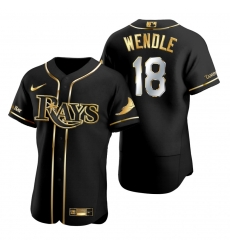 Men Tampa Bay Rays 18 Joey Wendle Black Gold 2020 Nike Flexbase Jersey Men Tampa Bay Rays 18 Joey Wendle Black Gold 2020 Nike Flexbase Jersey