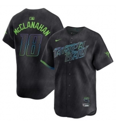 Men Tampa Bay Rays 18 Shane McClanahan Charcoal 2024 City Connect Limited Stitched Baseball Jersey Men Tampa Bay Rays 18 Shane McClanahan Charcoal 2024 City Connect Limited Stitched Baseball Jersey