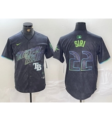 Men Tampa Bay Rays 22 Jose Siri Charcoal 2024 City Connect Limited Stitched Baseball Jersey 1 Men Tampa Bay Rays 22 Jose Siri Charcoal 2024 City Connect Limited Stitched Baseball Jersey 1