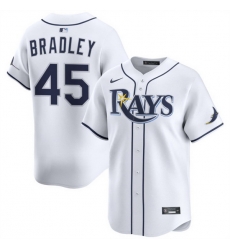 Men Tampa Bay Rays 45 Taj Bradley White 2024 Home Limited Stitched Baseball Jersey