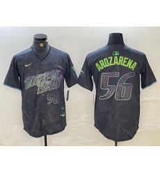 Men Tampa Bay Rays 56 Randy Arozarena Charcoal 2024 City Connect Limited Stitched Baseball Jersey 6 Men Tampa Bay Rays 56 Randy Arozarena Charcoal 2024 City Connect Limited Stitched Baseball Jersey 6
