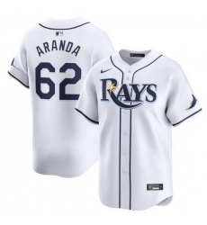 Men Tampa Bay Rays 62 Jonathan Aranda White Home Limited Stitched Baseball Jersey Men Tampa Bay Rays 62 Jonathan Aranda White Home Limited Stitched Baseball Jersey