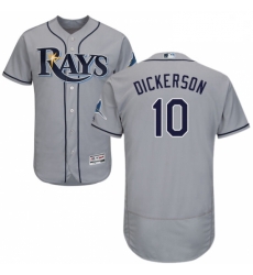 Mens Majestic Tampa Bay Rays 10 Corey Dickerson Grey Road Flex Base Authentic Collection MLB Jersey Mens Majestic Tampa Bay Rays 10 Corey Dickerson Grey Road Flex Base Authentic Collection MLB Jersey