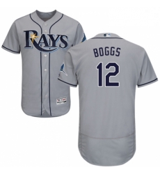 Mens Majestic Tampa Bay Rays 12 Wade Boggs Grey Road Flex Base Authentic Collection MLB Jersey Mens Majestic Tampa Bay Rays 12 Wade Boggs Grey Road Flex Base Authentic Collection MLB Jersey