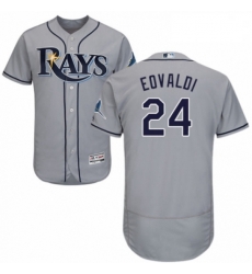 Mens Majestic Tampa Bay Rays 24 Nathan Eovaldi Grey Road Flex Base Authentic Collection MLB Jersey Mens Majestic Tampa Bay Rays 24 Nathan Eovaldi Grey Road Flex Base Authentic Collection MLB Jersey