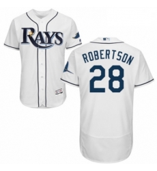 Mens Majestic Tampa Bay Rays 28 Daniel Robertson Home White Home Flex Base Authentic Collection MLB Jersey Mens Majestic Tampa Bay Rays 28 Daniel Robertson Home White Home Flex Base Authentic Collection MLB Jersey