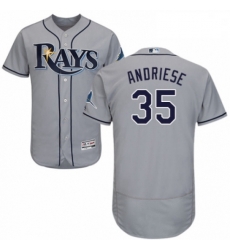 Mens Majestic Tampa Bay Rays 35 Matt Andriese Grey Road Flex Base Authentic Collection MLB Jersey Mens Majestic Tampa Bay Rays 35 Matt Andriese Grey Road Flex Base Authentic Collection MLB Jersey