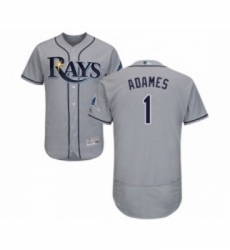 Mens Tampa Bay Rays 1 Willy Adames Grey Road Flex Base Authentic Collection Baseball Jersey Mens Tampa Bay Rays 1 Willy Adames Grey Road Flex Base Authentic Collection Baseball Jersey