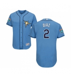 Mens Tampa Bay Rays 2 Yandy Diaz Columbia Alternate Flex Base Authentic Collection Baseball Jersey Mens Tampa Bay Rays 2 Yandy Diaz Columbia Alternate Flex Base Authentic Collection Baseball Jersey