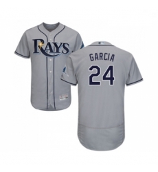 Mens Tampa Bay Rays 24 Avisail Garcia Grey Road Flex Base Authentic Collection Baseball Jersey Mens Tampa Bay Rays 24 Avisail Garcia Grey Road Flex Base Authentic Collection Baseball Jersey