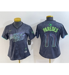 Women Tampa Bay Rays 17 Isaac Paredes Charcoal 2024 City Connect Limited Stitched Baseball Jersey 4 Women Tampa Bay Rays 17 Isaac Paredes Charcoal 2024 City Connect Limited Stitched Baseball Jersey 4
