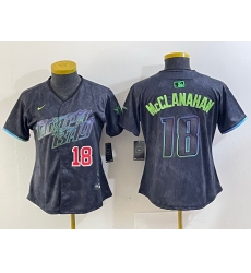 Women Tampa Bay Rays 18 Shane McClanahan Charcoal 2024 City Connect Limited Stitched Baseball Jersey 1 Women Tampa Bay Rays 18 Shane McClanahan Charcoal 2024 City Connect Limited Stitched Baseball Jersey 1