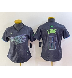Women Tampa Bay Rays 8 Brandon Lowe Charcoal 2024 City Connect Limited Stitched Baseball Jerseys 6 Women Tampa Bay Rays 8 Brandon Lowe Charcoal 2024 City Connect Limited Stitched Baseball Jerseys 6