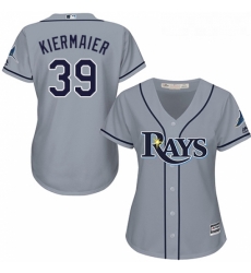 Womens Majestic Tampa Bay Rays 39 Kevin Kiermaier Replica Grey Road Cool Base MLB Jersey Womens Majestic Tampa Bay Rays 39 Kevin Kiermaier Replica Grey Road Cool Base MLB Jersey