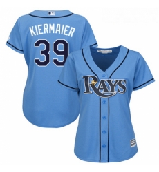 Womens Majestic Tampa Bay Rays 39 Kevin Kiermaier Replica Light Blue Alternate 2 Cool Base MLB Jersey Womens Majestic Tampa Bay Rays 39 Kevin Kiermaier Replica Light Blue Alternate 2 Cool Base MLB Jersey