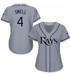 Womens Majestic Tampa Bay Rays 4 Blake Snell Authentic Grey Road Cool Base MLB Jersey Womens Majestic Tampa Bay Rays 4 Blake Snell Authentic Grey Road Cool Base MLB Jersey