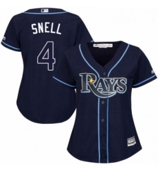 Womens Majestic Tampa Bay Rays 4 Blake Snell Authentic Navy Blue Alternate Cool Base MLB Jersey Womens Majestic Tampa Bay Rays 4 Blake Snell Authentic Navy Blue Alternate Cool Base MLB Jersey