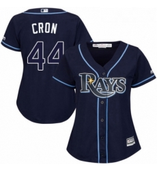 Womens Majestic Tampa Bay Rays 44 C J Cron Authentic Navy Blue Alternate Cool Base MLB Jersey Womens Majestic Tampa Bay Rays 44 C J Cron Authentic Navy Blue Alternate Cool Base MLB Jersey