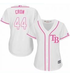 Womens Majestic Tampa Bay Rays 44 C J Cron Replica White Fashion Cool Base MLB Jersey Womens Majestic Tampa Bay Rays 44 C J Cron Replica White Fashion Cool Base MLB Jersey