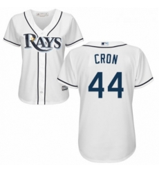 Womens Majestic Tampa Bay Rays 44 C J Cron Replica White Home Cool Base MLB Jersey Womens Majestic Tampa Bay Rays 44 C J Cron Replica White Home Cool Base MLB Jersey